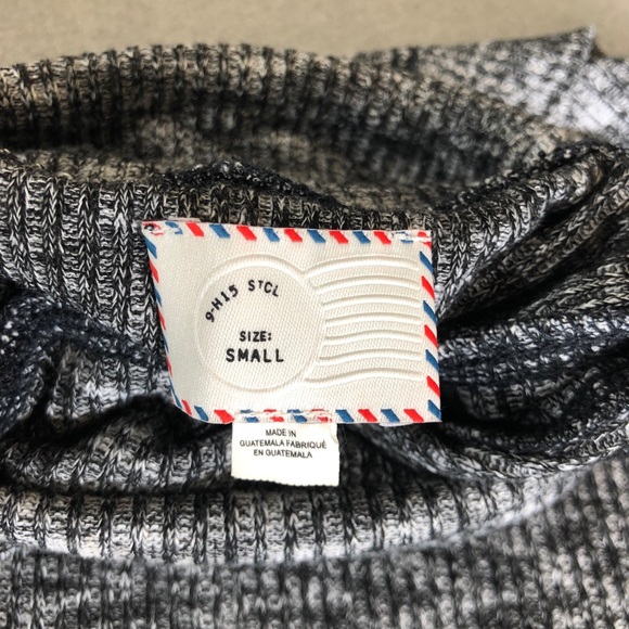 Anthro Gray Knit Turtleneck Tank - Picture 6 of 8